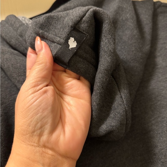 Gray Zip-Up Hoodie with Love Michigan Graphic - Picture 7 of 9